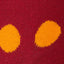 Drake & Hutch Red/Orange Polka Unisex Crew Socks