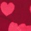 Drake & Hutch Red/Pink 'All You Need Is Love' Unisex Crew Socks