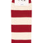 Drake & Hutch Red/White Candy Stripe Unisex Crew Socks