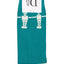 Drake & Hutch Teal/Ivory 'Football Crazy' Crew Socks