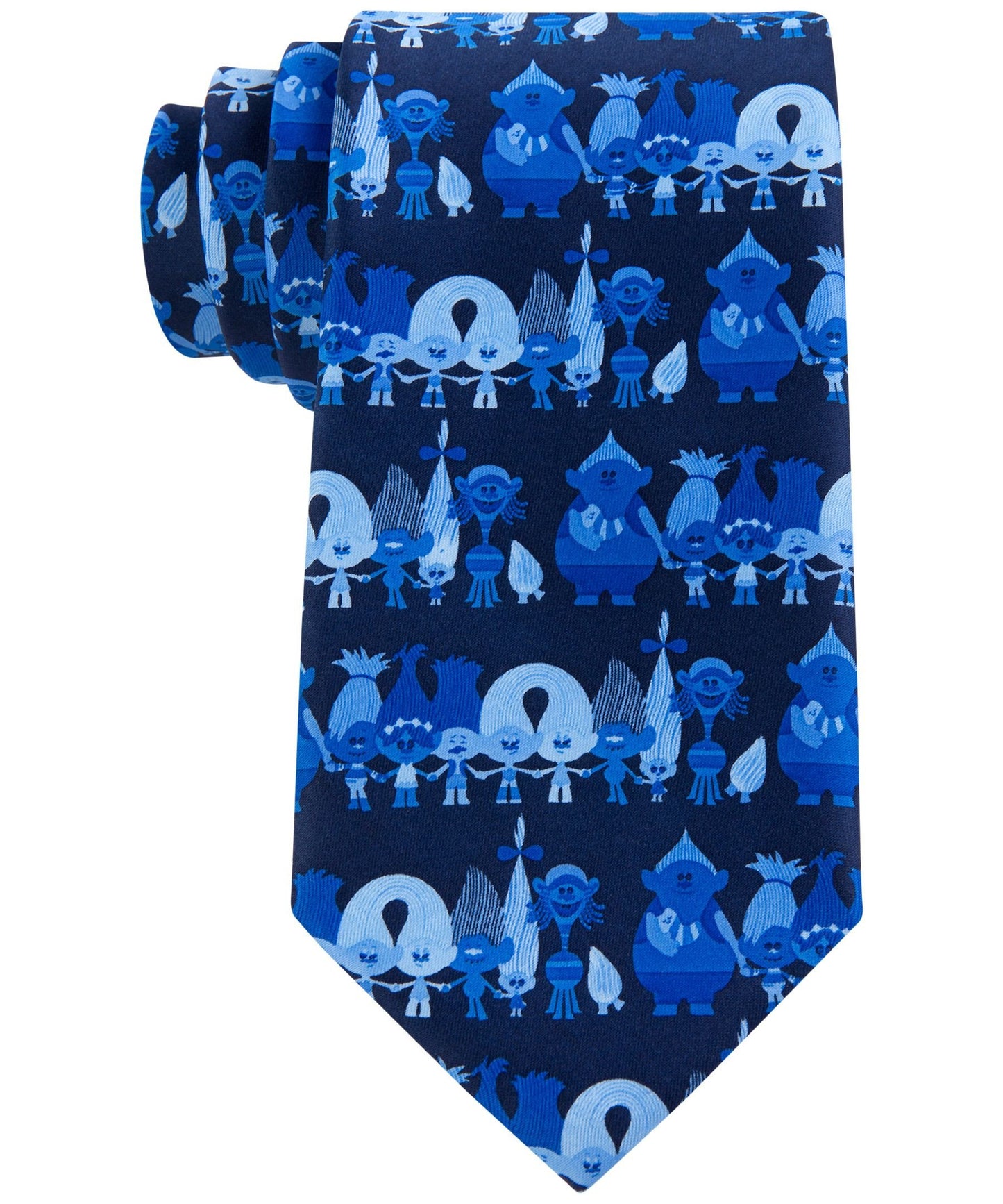 DreamWorks Trolls Navy/Light-Blue Horizontal Trolls Necktie