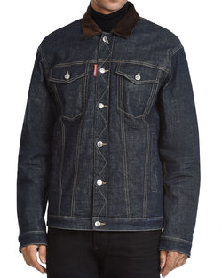 Dsquared2 Sherpa Lined Denim Jacket Blue thumbnail 1