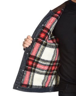 Dsquared2 Sherpa Lined Denim Jacket Blue thumbnail 3