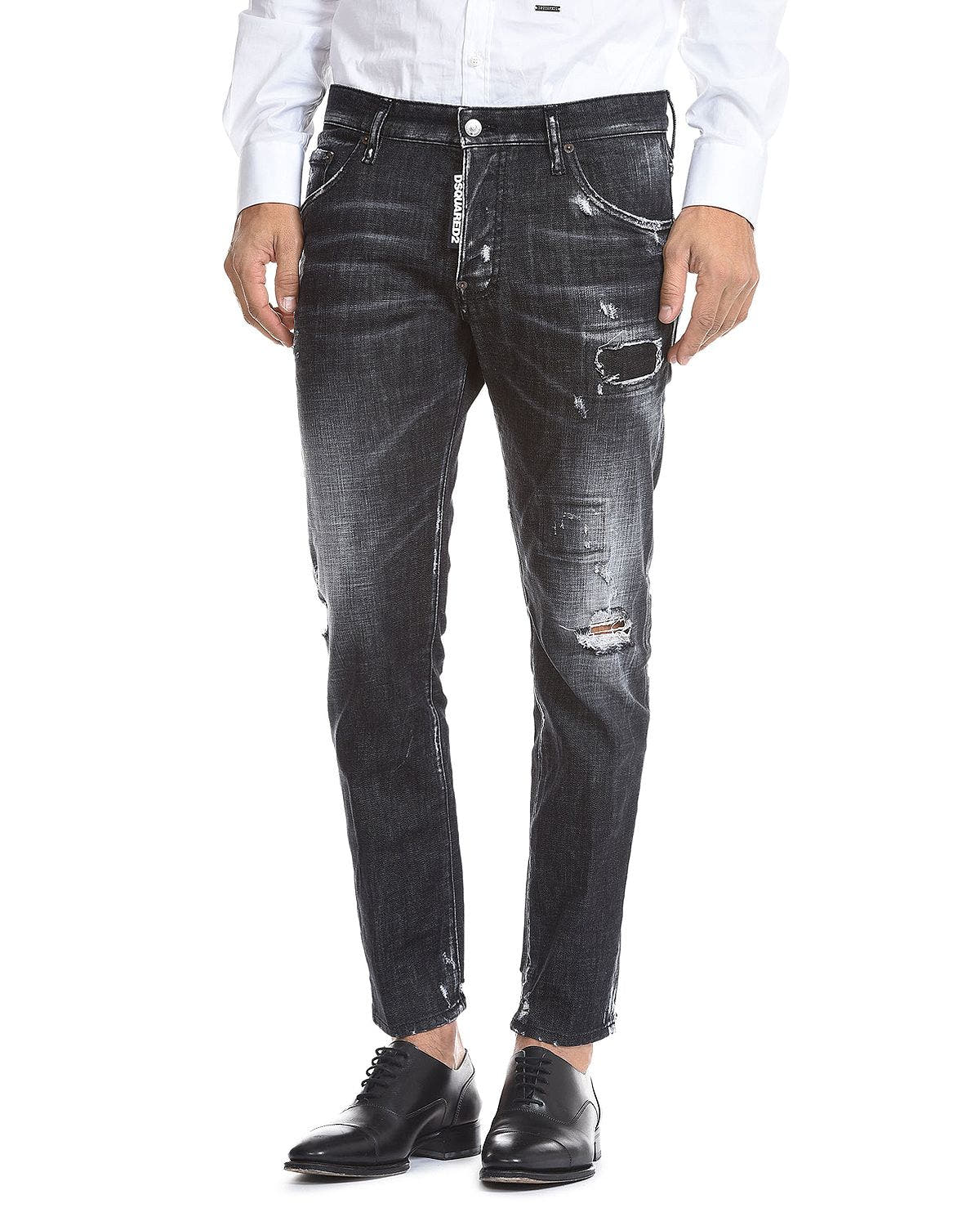 Dsquared2 Skater Skinny Fit Jeans In Black Black