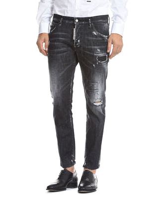 Dsquared2 Skater Skinny Fit Jeans In Black Black