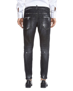Dsquared2 Skater Skinny Fit Jeans In Black Black thumbnail 2