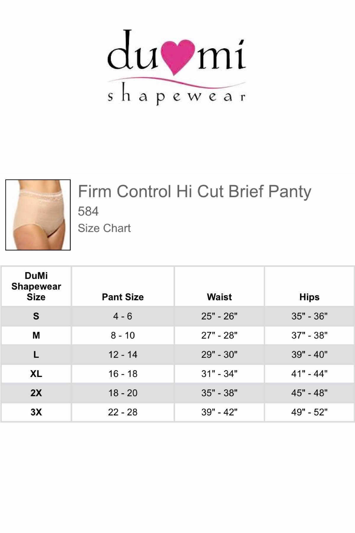 DuMi Shapewear Black Firm-Control High-Cut Brief