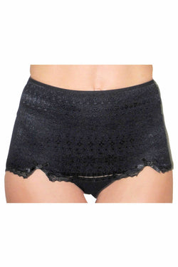 DuMi Shapewear Black Lacy Boy-Leg Control Brief thumbnail 1