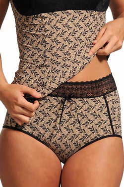 DuMi Shapewear Lace-Print Body-Sculpting High-Cut Brief thumbnail 1