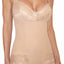 DuMi Shapewear Taupe Convertible-Strap Lacy Bodysuit