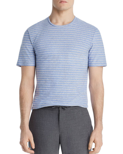 Dylan Gray Striped Crewneck Tee Large Stripe