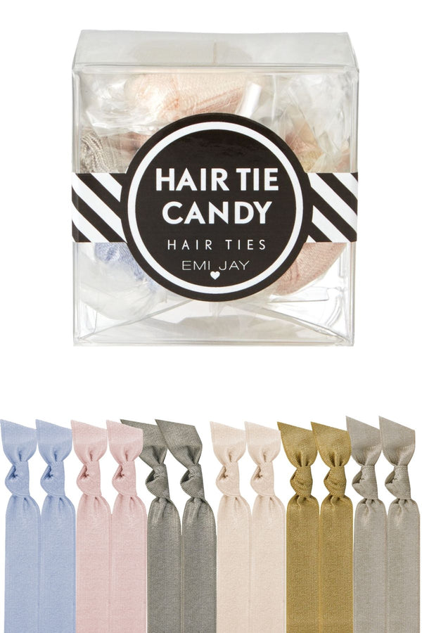 EMI JAY Neutral Hair Tie Candy 12 Pack Hair Ties