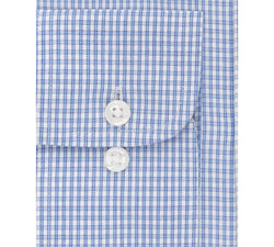 Eagle Big And Tall Non-iron Stretch Collar Blue Check Dress Shirt Blue thumbnail 2