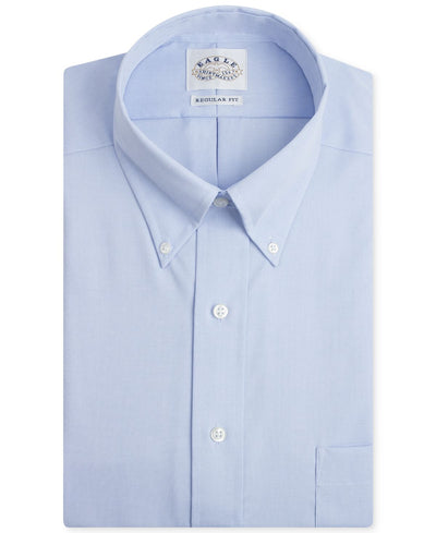 Eagle Big & Tall Classic-fit Stretch Collar Non-iron Solid Dress Shirt Mist