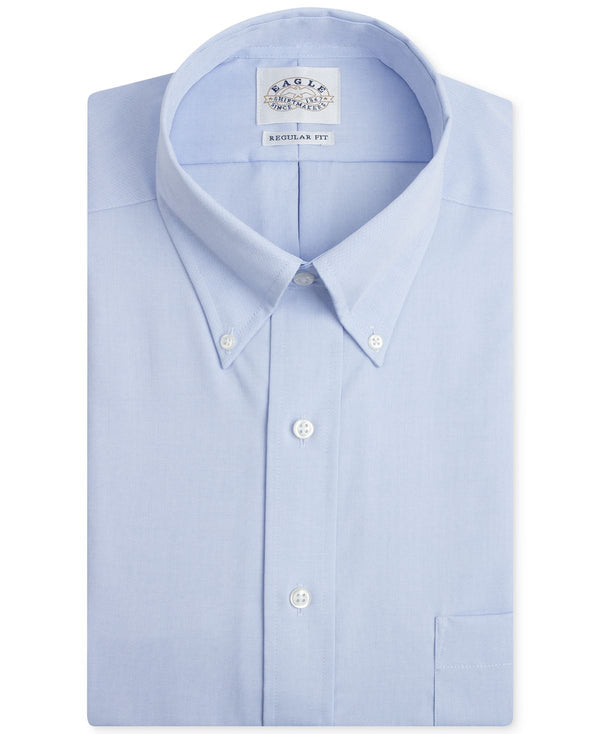 Eagle Big & Tall Classic-fit Stretch Collar Non-iron Solid Dress Shirt Mist