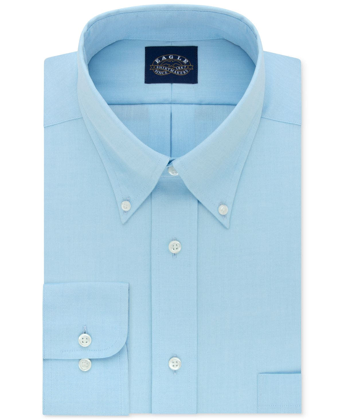 Eagle Classic/regular Fit Stretch Collar Non-iron Dress Shirt Aquamarine