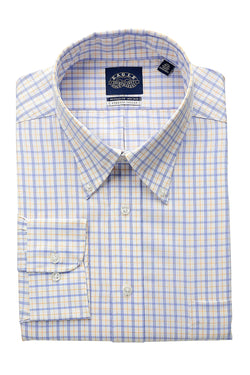 Eagle Cornflower Check Regular-Fit Non-Iron Stretch-Collar Dress Shirt thumbnail 3