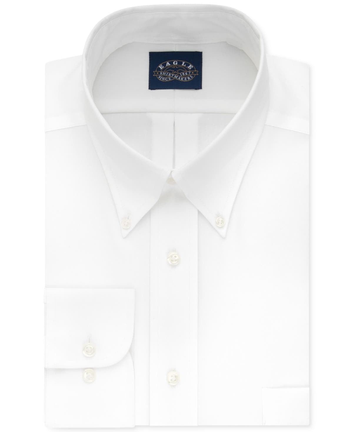 Eagle Men's Classic/Regular Fit Stretch Collar Non-Iron Dress Shirt Stainless steel