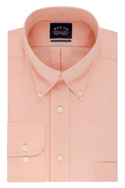 Eagle Orange Non-Iron Stretch-Collar Regular-Fit Solid Dress Shirt thumbnail 1