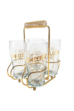 Easy Tiger Gold 4-Glass Cocktail Carrier thumbnail 2