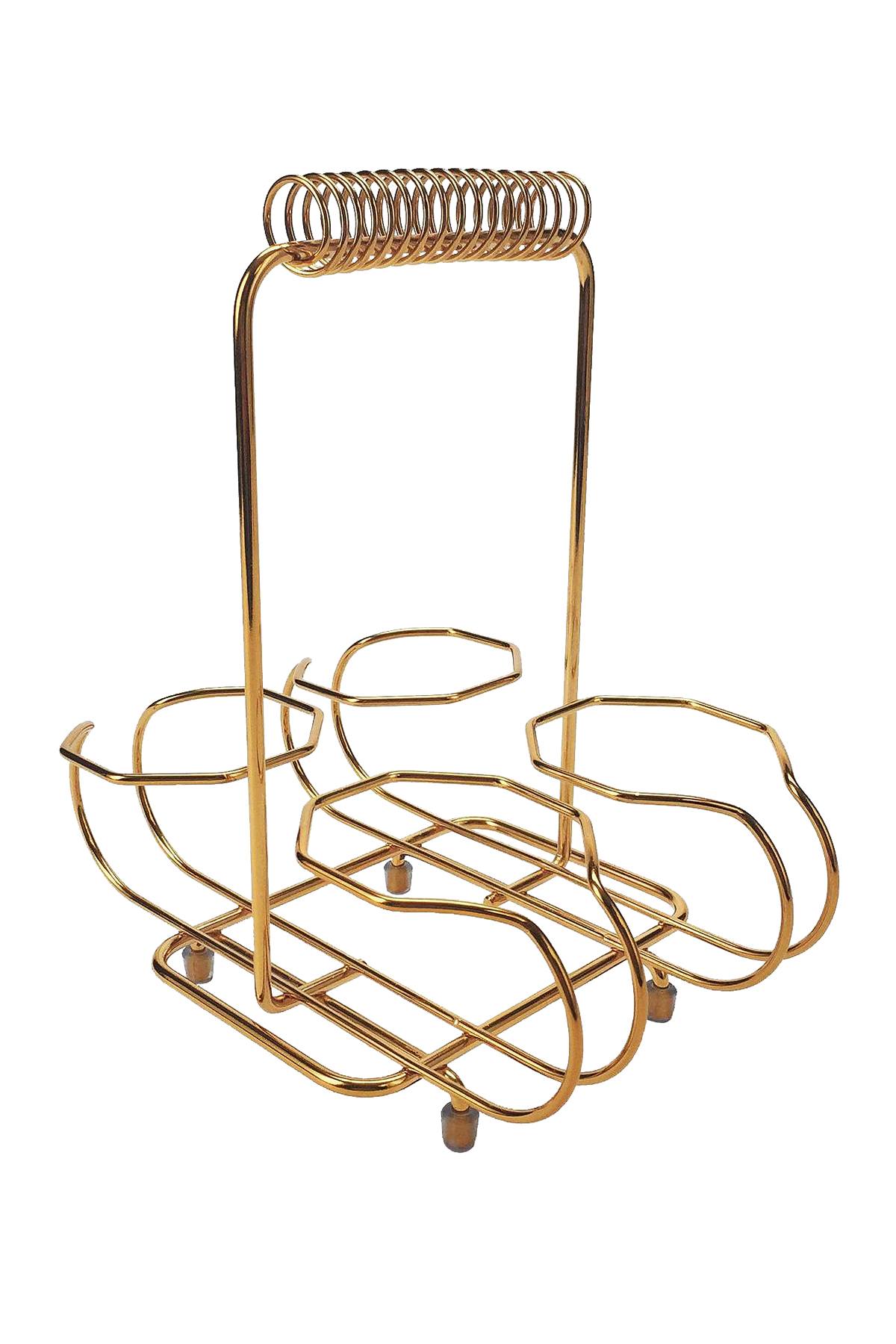 Easy Tiger Gold 4-Glass Cocktail Carrier
