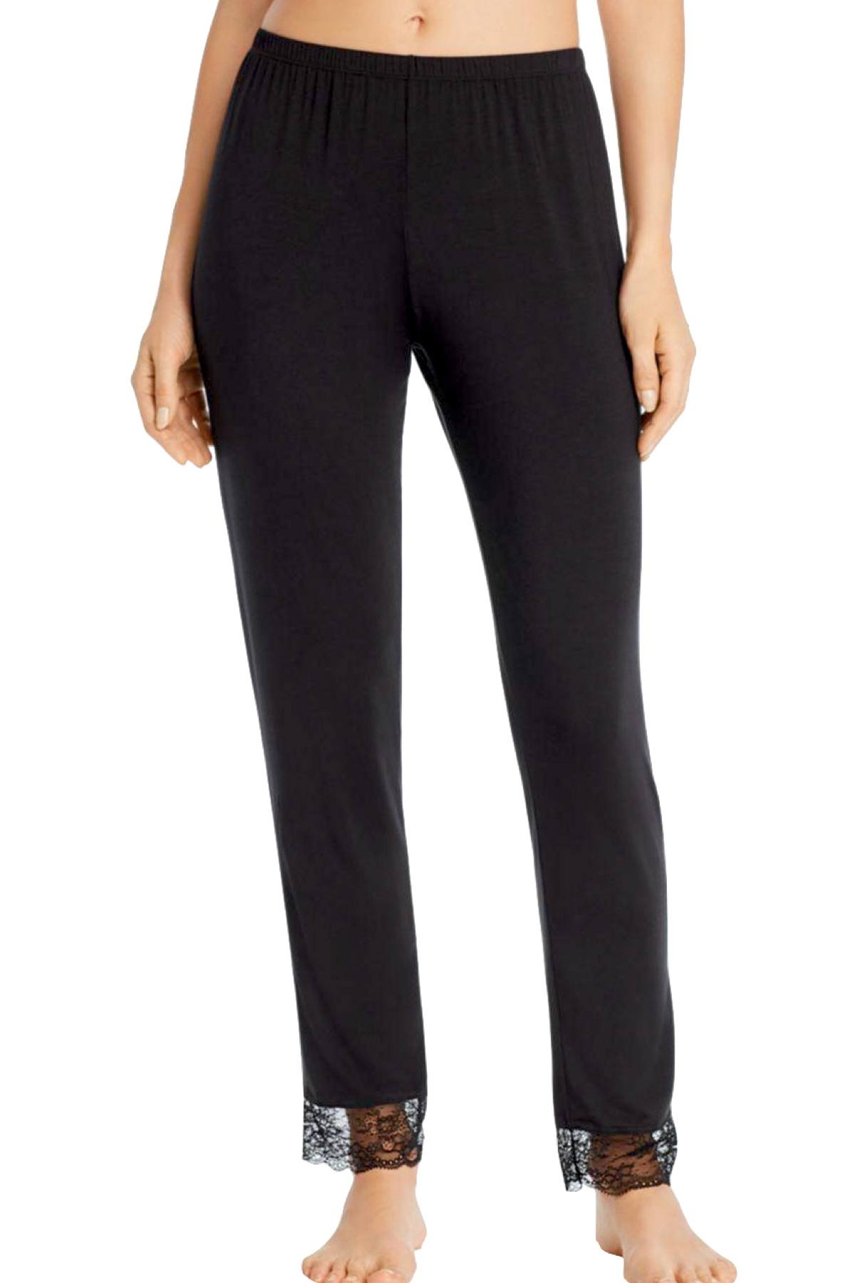 Eberjey Black Vika Classic Lace Slim Pant
