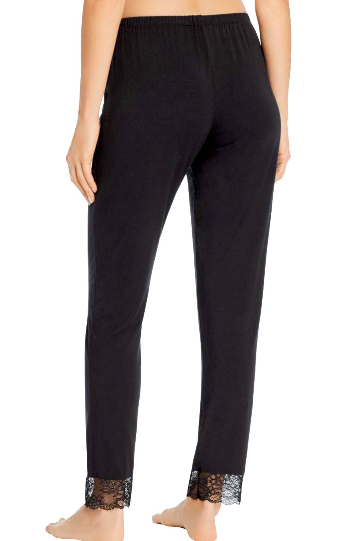 Eberjey Black Vika Classic Lace Slim Pant