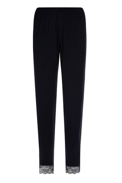 Eberjey Black Vika Classic Lace Slim Pant