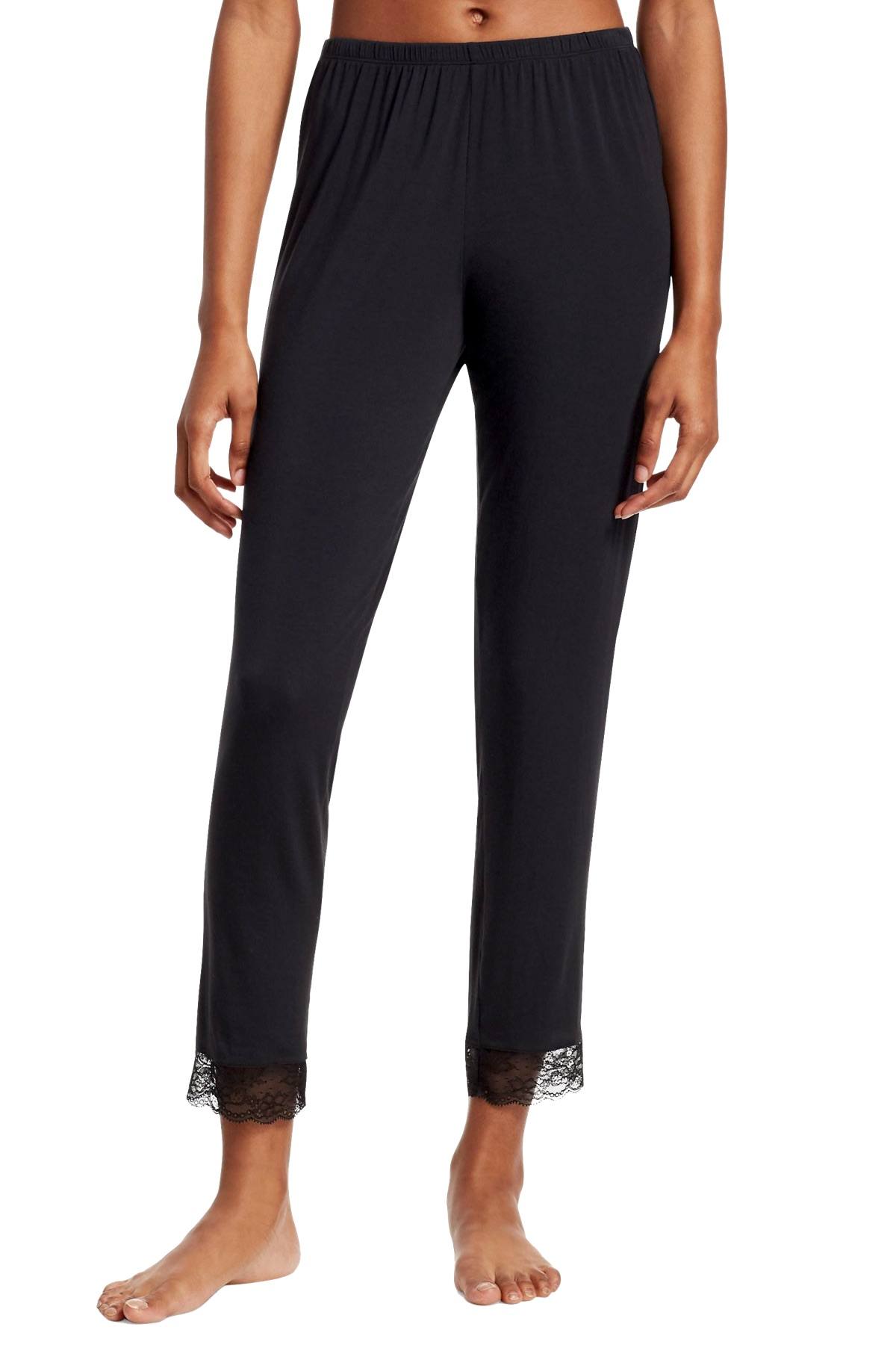 Eberjey Black Vika Classic Lace Slim Pant