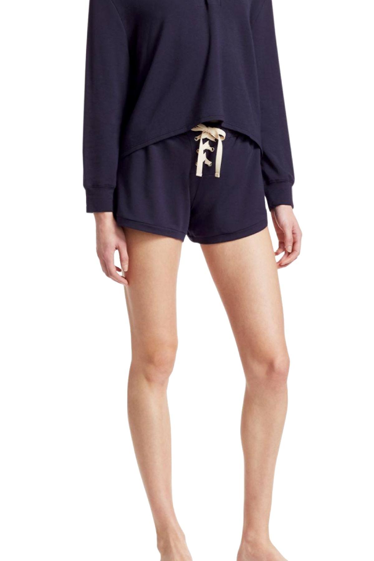 Eberjey Indigo Sea Mason Lace Up Short