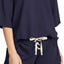 Eberjey Indigo Sea Mason Lace Up Short