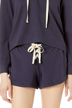 Eberjey Indigo Sea Mason Lace Up Short thumbnail 3