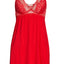 Eberjey Racing Red Noor Lace Trim Modal Chemise