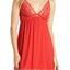 Eberjey Racing Red Noor Lace Trim Modal Chemise