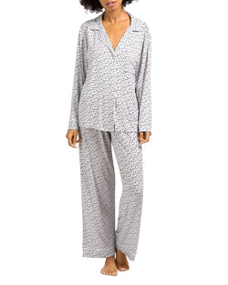 Eberjey Sleep Chic Pajama Set Foxtail/Ivory thumbnail 1