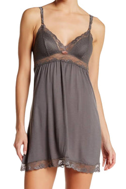 Eberjey Taupe Francine Chemise thumbnail 2