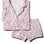 Eberjey White / Racing Red Amarena Modal Short PJ Set