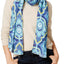 Echo Blue/Multi Paisley Oblong Wrap / Scarf
