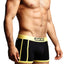Edge Black & Yellow Fitted Boxer Trunk
