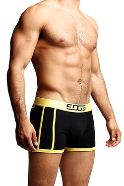 Edge Black & Yellow Fitted Boxer Trunk thumbnail 2