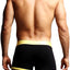 Edge Black & Yellow Fitted Boxer Trunk