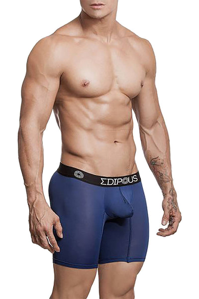 Edipous Navy Sphinx Long Boxer Brief