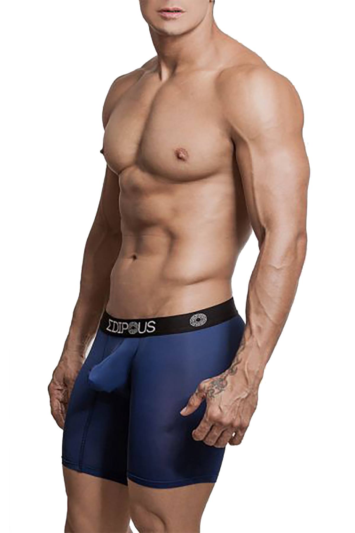 Edipous Navy Sphinx Long Boxer Brief