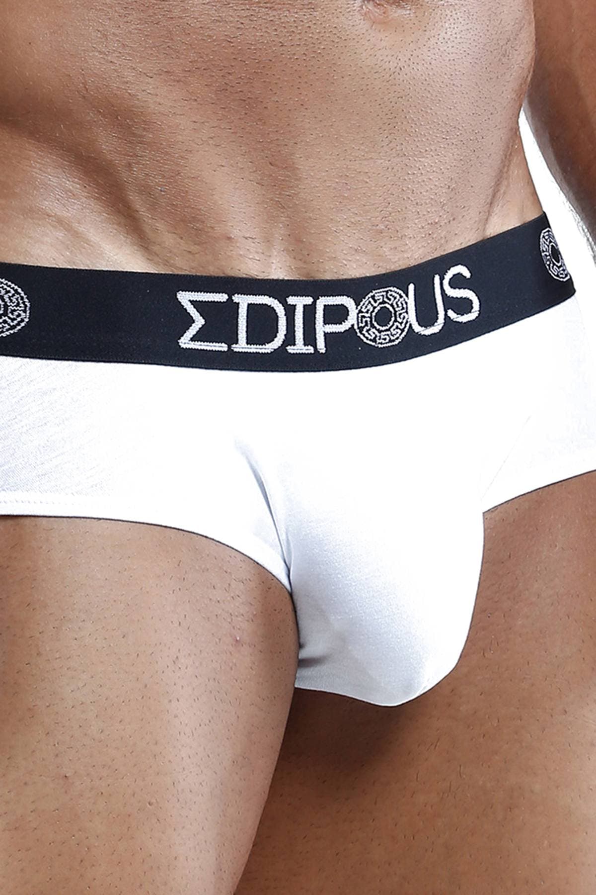Edipous White Basic Bikini Brief