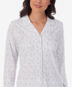 Eileen West Cotton Printed Pajamas Set White Ditsy thumbnail 3