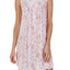 Eileen West Floral Printed Ruffled Cotton Knit Nightgown in White/Multi