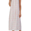 Eileen West Lace Trim Printed Ballet Length Nightgown in White/Multicolor