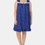 Eileen West PLUS Eyelet Trim Printed Cotton Knit Nightgown in Navy