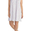 Eileen West PLUS White Floral Ruffled-Trim Knit Chemise