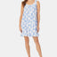 Eileen West Pointelle Knit Chemise in Blue Floral